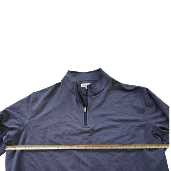 Peter Millar Sweatshirt Mens XL Navy Blue Perth Performance Golf Long Sleeve Top - Picture 4 of 5